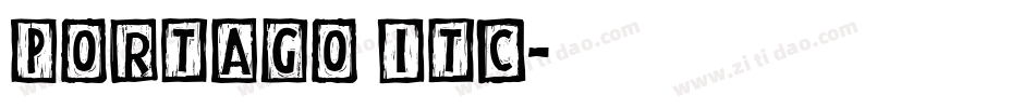 Portago ITC字体转换